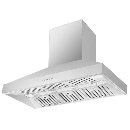 Forno 2-Piece Pro Appliance Package - 48-Inch Gas Range & Wall Mount Hood in Stainless Steel - AP2-6260-48