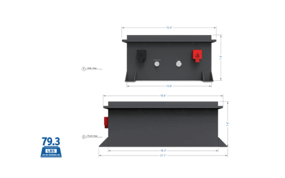 Big Battery 36V RAPTOR 2 – 3.84kWh LiFePO4 - FRPTR-36038-G2