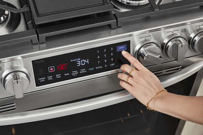 LG LSGL6337F 6.3 cu. ft. Smart Gas Slide-in Range with InstaView® ProBake Convection®, Air Fry, and Air Sous Vide in Stainless Steel - LSGL6337F