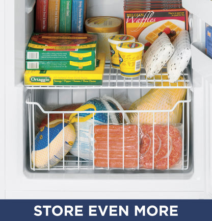 GE APPLIANCES 21.3 Cu. Ft. Frost-Free Garage Ready Upright Freezer White - FUF21SMRWW