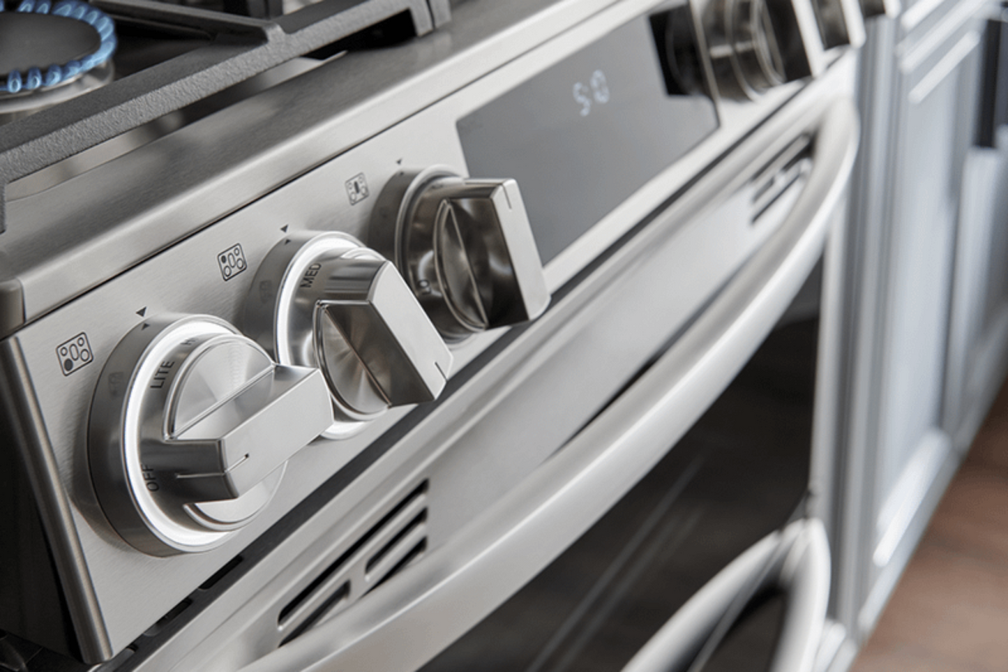 LG LSGL6337F 6.3 cu. ft. Smart Gas Slide-in Range with InstaView® ProBake Convection®, Air Fry, and Air Sous Vide in Stainless Steel - LSGL6337F