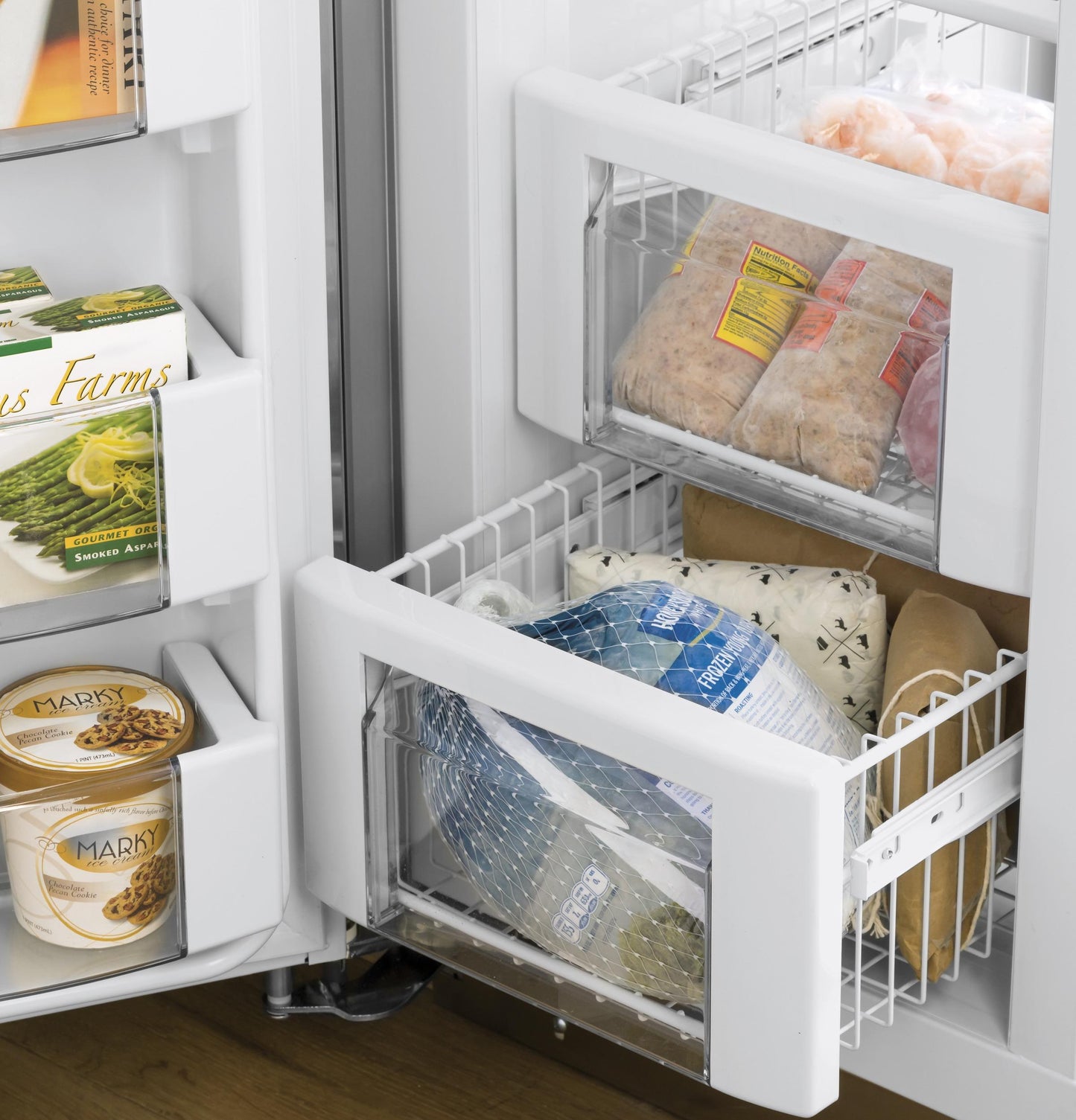 GE APPLIANCES Profile 48" Smart Built-In Side-by-Side Refrigerator with Dispenser in Stainless Steel - PSB48YSNSS
