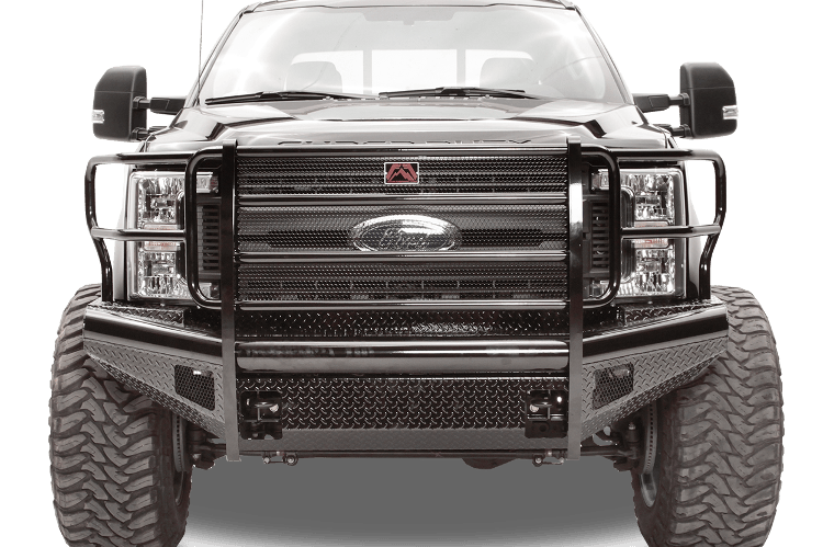 Fab Fours FS05-S1260-1 Ford F250/F350 Superduty 2005-2007 Black Steel Front Bumper with Full Guard
