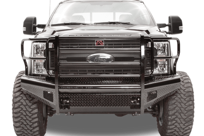 Fab Fours FS08-S1960-1 Ford F250/F350 Superduty 2008-2010 Black Steel Front Bumper with Full Guard