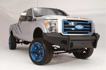 Fab Fours FS11-Q2561-1 Ford F450/F550 Superduty 2011-2016 Black Steel Elite Front Bumper No Guard with Tow Hooks