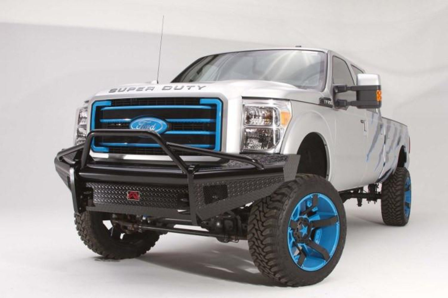 Fab Fours FS11-S2562-1 Ford F250/F350 Superduty 2011-2016 Black Steel Front Bumper with Pre-Runner Guard