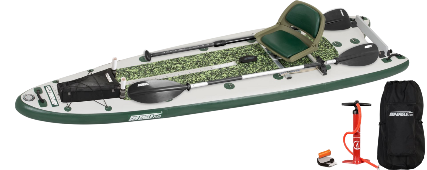 Sea Eagle FS126K_D FishSUP Inflatable Fishing SUP Deluxe Package New - FS126K_D