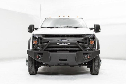 Fab Fours FS17-A4252-1 Ford F450/F550 Superduty 2017-2022 Premium Front Bumper Winch Ready with Pre-Runner Guard
