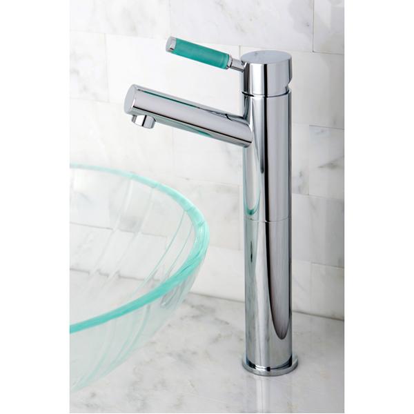Kingston Brass FS8411DGL Green Eden Single Handle Vessel Sink Faucet