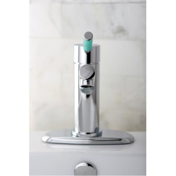 Kingston Brass Green Eden Single Handle Lavatory Faucet with Cover Plate