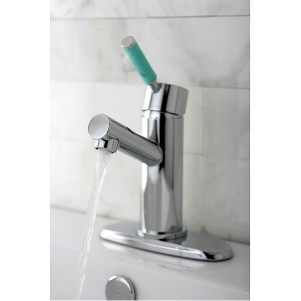 Kingston Brass Green Eden Single Handle Lavatory Faucet with Cover Plate