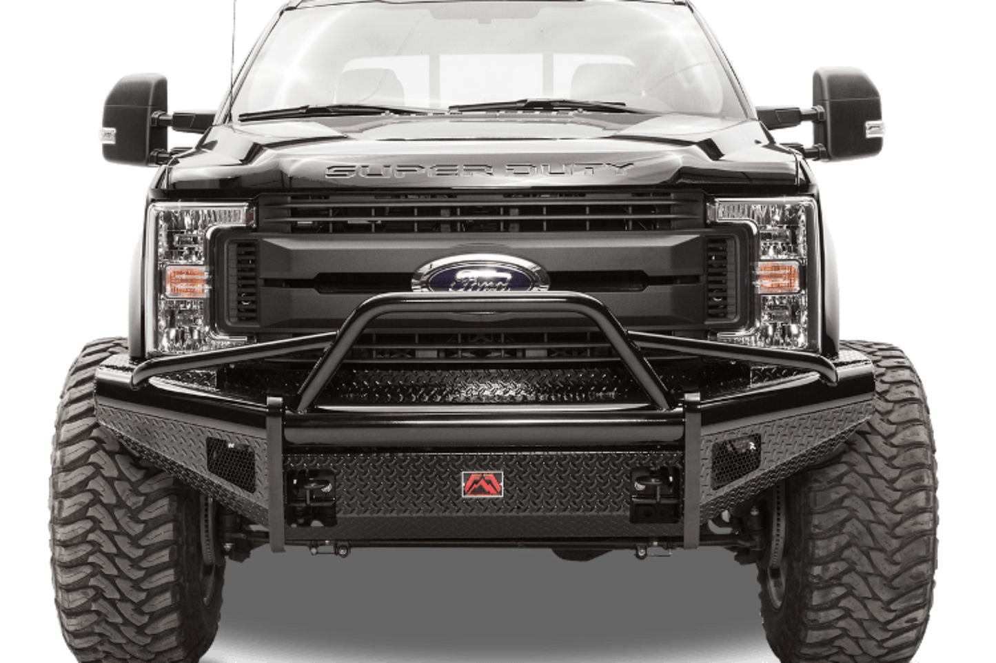 Fab Fours FS99-S1662-1 Ford F250/F350 Superduty 1999-2004 Black Steel Front Bumper with Pre-Runner Guard