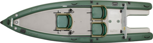 Sea Eagle FSK16K_SWC FishSkiff 16 Inflatable Fishing Boat 2 Person Swivel Seat Canopy Package New - FSK16K_SWC