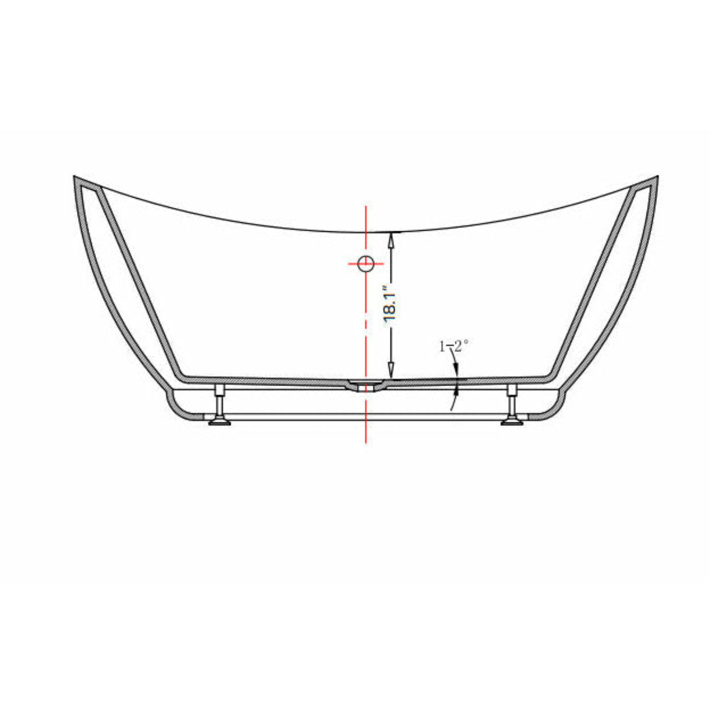 Anzzi Reginald 68 in. Acrylic Soaking Bathtub in White with Kros Faucet FTAZ091 - FTAZ091-0025C