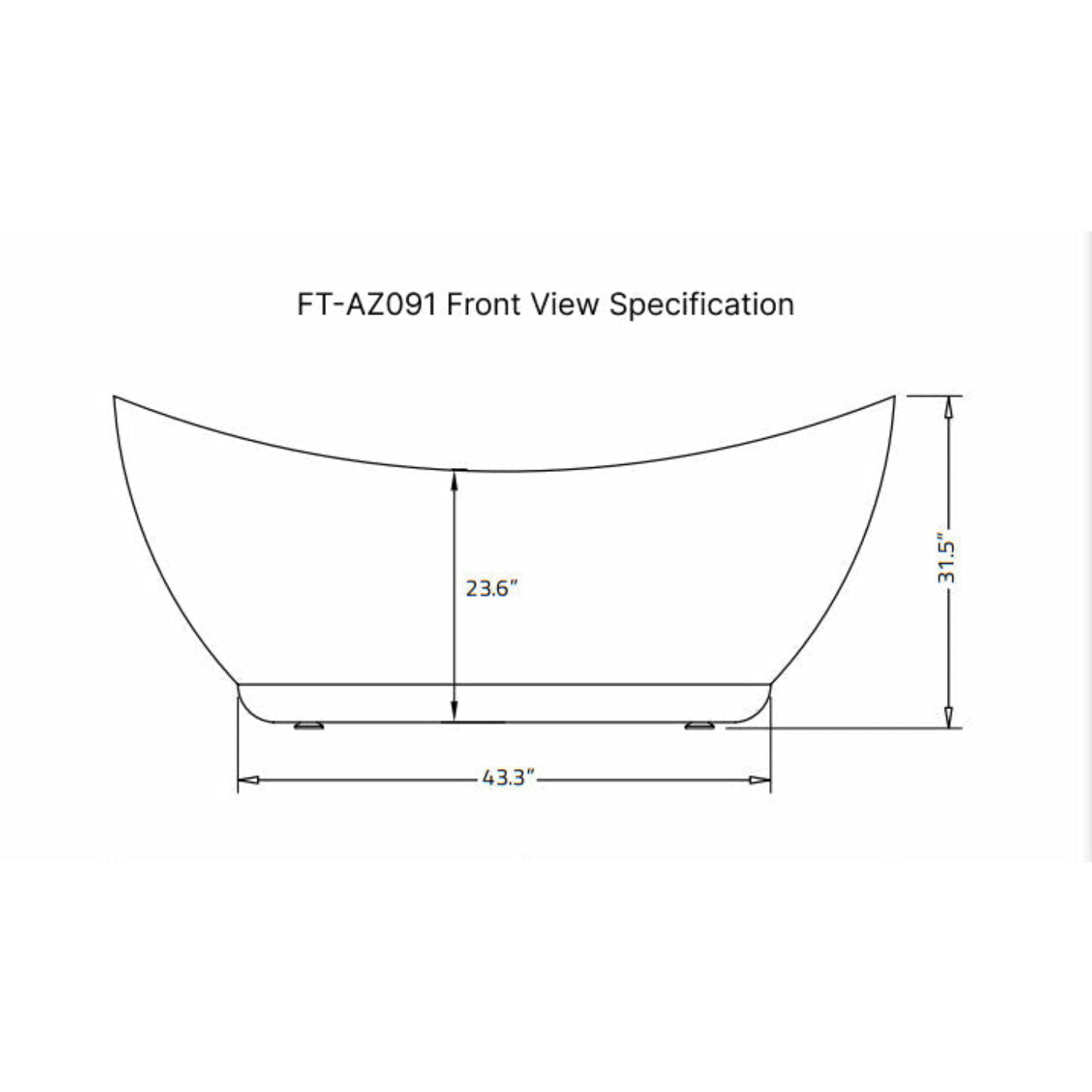 Anzzi Reginald 68 in. Acrylic Soaking Bathtub in White with Kros Faucet FTAZ091 - FTAZ091-0025C