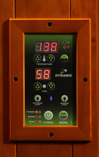 Golden Designs "Avila" 1-2 Person Ultra Low EMF FAR IR Sauna  - DYN-6103-01 Elite