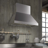 Faber Camino Wall Mount Range Hood With Size Options In Stainless Steel - CAPR48SS1200