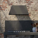 Faber Chloe Wall Mount Range Hood In Matte Black With Size Options - CHLO28BK600c