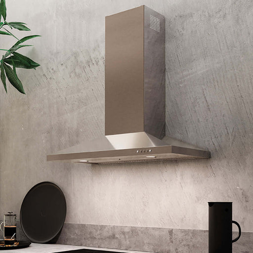 Faber Dama Wall Mount Range Hood With Sizing Options In Stainless Steel - DAMA30SSV