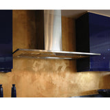 Faber Diamante Wall Mount Range Hood With Size Options In Stainless Steel - DIAM30SS