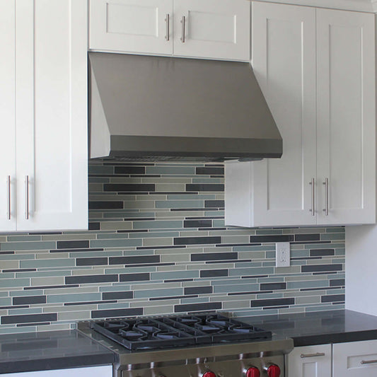 Faber Maestrale 10 Wall Mount Range Hood with Size Options in Stainless Steel - MAES3010SS600-B