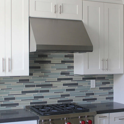 Faber Maestrale 18 Wall Mount Range Hood with Size Options in Stainless Steel - MAES3018SS600-B