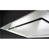 Faber Stratus Isola White Glass Ceiling Mount Island Range Hood With Size Options - STRTIS36WHNB