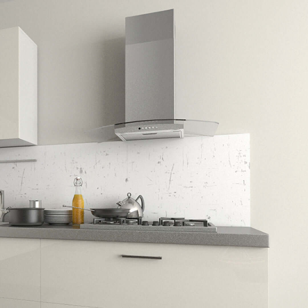 Faber Tratto Wall Mount Range Hood with Size Options In Stainless Steel - TRAT30SSV