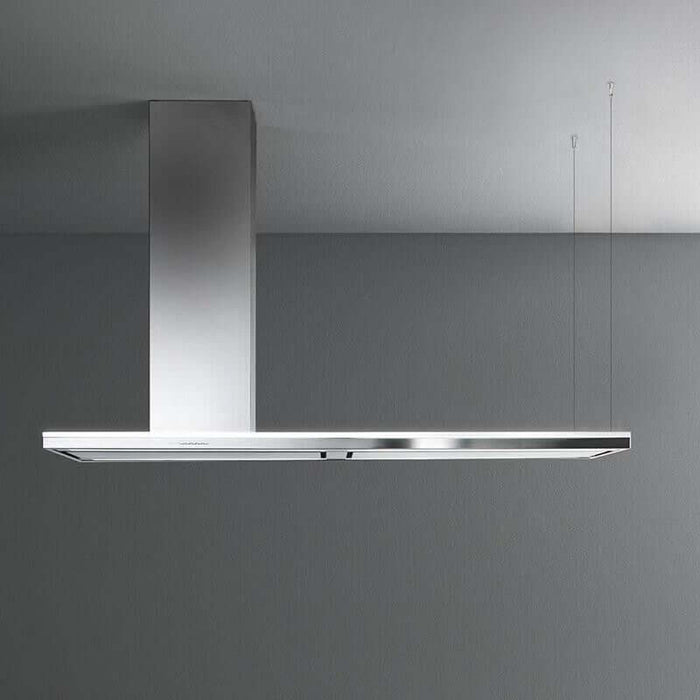 Falmec Lumen Isola 70 in Overhang Island Mount Range Hood in Stainless Steel - Fdlum70i5ss