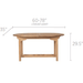 Royal Teak Collection 60/78" Family Expansion Table-Oval - FEO6