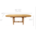 Royal Teak Collection 96/120 Family Expansion Table-Oval - FEO10