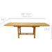 Royal Teak Collection 96/120 Family Expansion Table-Rectangular - FER10