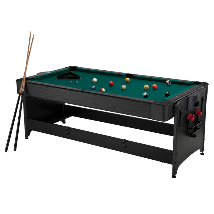 Fat Cat Original Pockey 7ft Black 3 in 1 Multi Game Table - 64-1046