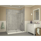 Anzzi Field Series 60 in. x 36 in. Shower Base in White SB-AZ012WR - SB-AZ012WR