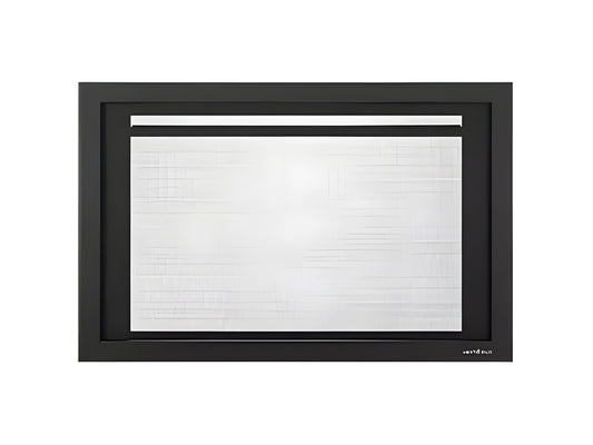 Heat & Glo Firescreen 35 Front (Escape Insert) - FS-FB35-BK