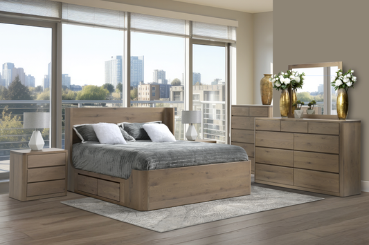 QW Amish Fjord 5pc Set w/ Storage Bed - 857W-FJO-STOR-5PC-TW