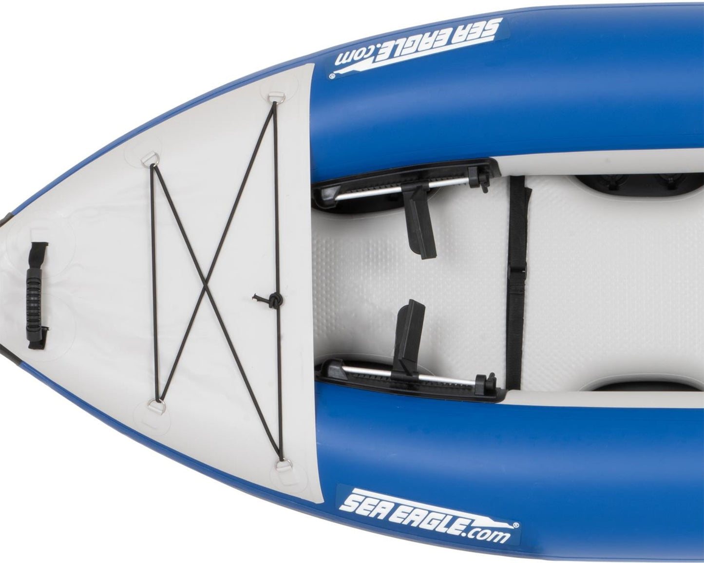 Sea Eagle 300X Explorer Inflatable Kayak Solo Deluxe Package Blue Gray New - 300XK_D