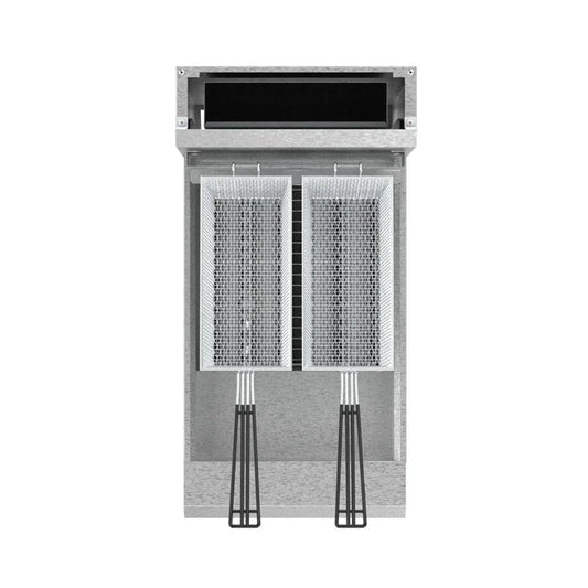 Serv-Ware SGF-40N 15.5” Stainless Steel 3 Tube Fryer, Natural Gas, 30,000 BTU/H - SGF-40N