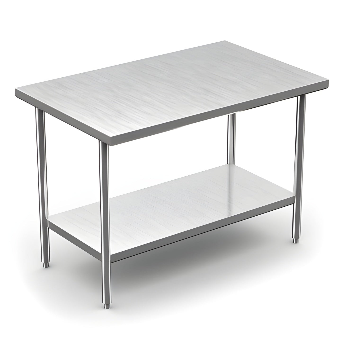 Winholt 30" x 60" All Welded Stainless Steel Knock-Down Table with Undershelf - DTS-3060-HKD