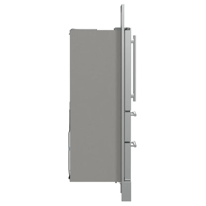 Forno Moena 36-Inch French Door 19.2 cu. ft Refrigerator with Modern Decorative Grille in Stainless Steel (FFRBI1820-40MG)