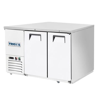 Frigos 50" Two Solid Door Stainless Steel Back Bar Refrigerator - FGA-BBR-2D-48