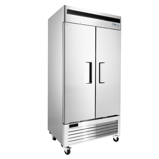 Frigos 39.5" Two Door Bottom Mount Slim Reach In Freezer 28.5 Cu. Ft. - FGA-BMF-2D-40