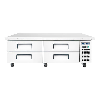 Frigos 72" (4) Drawer Refrigerated Chef Base with Extended Top - FGA-CB-4DR-72
