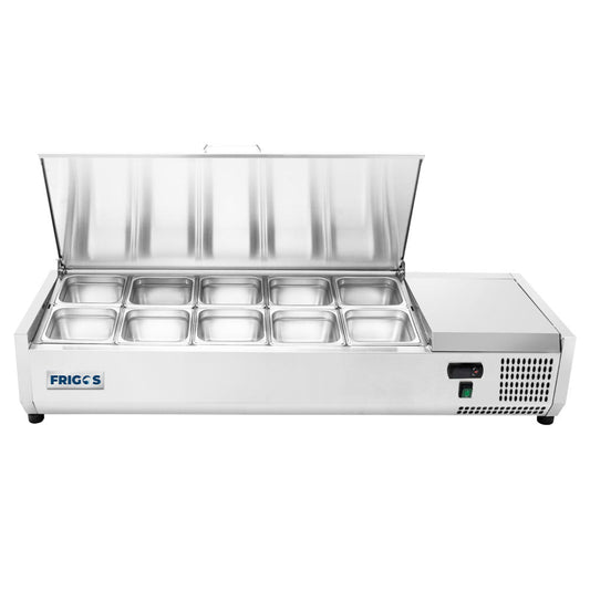 Frigos 50" Refrigerated Countertop Prep Station - FGA-CTPS-10P-50