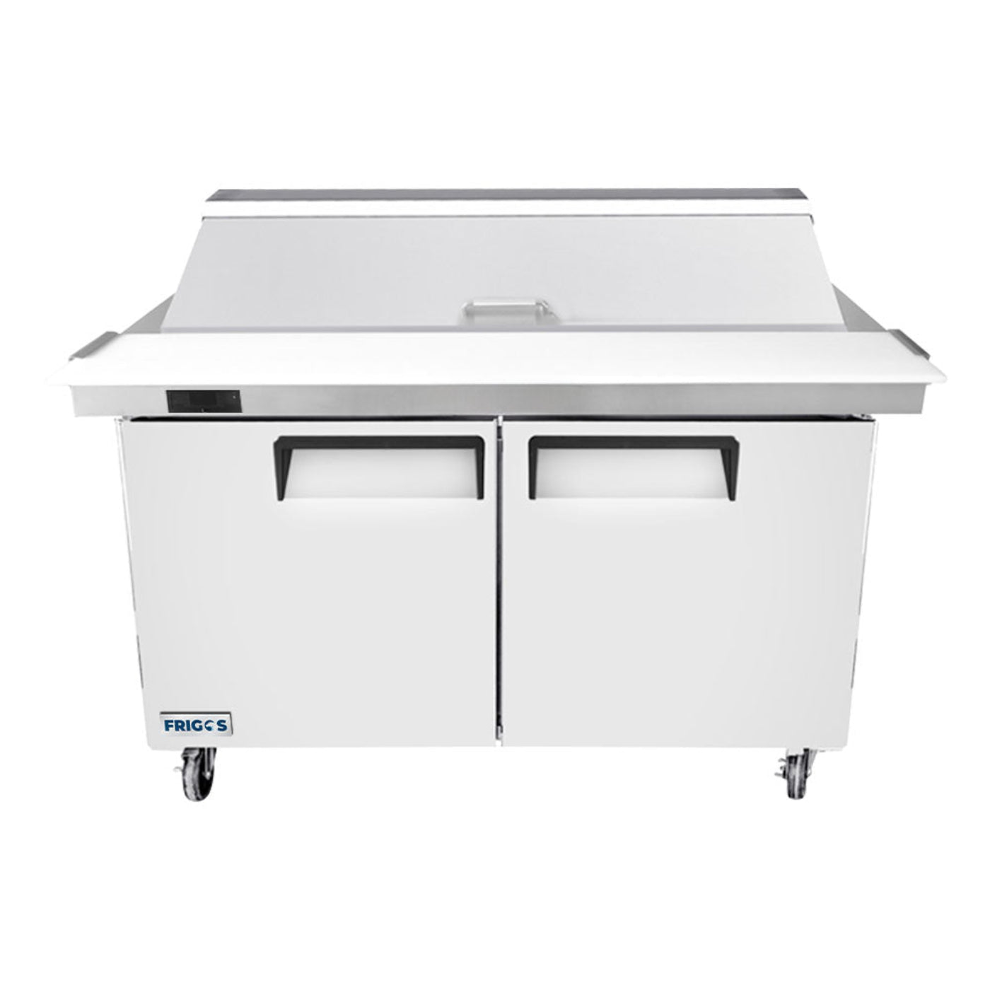 Frigos 60" Two Door Refrigerated Sandwich Prep Table (16) 1/6 size pans - FGA-SPT-16P-60