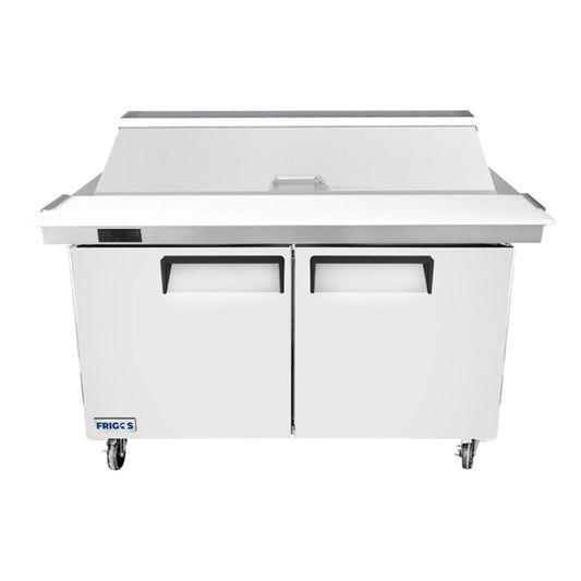 Frigos 60" Two Door Refrigerated Sandwich Prep Table (16) 1/6 size pans - FGA-SPT-16P-60