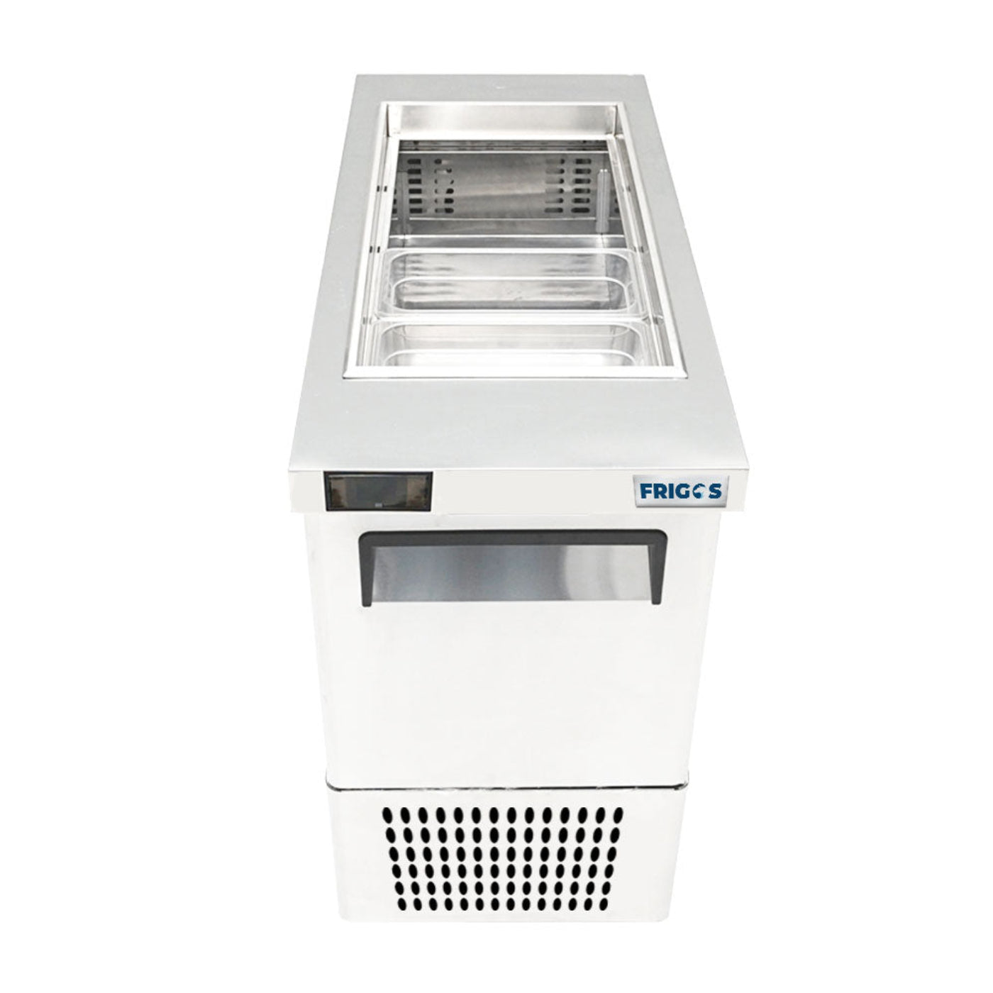 Frigos 17" Slim Sandwich Prep Table - FGA-SPT-8P-17-NC