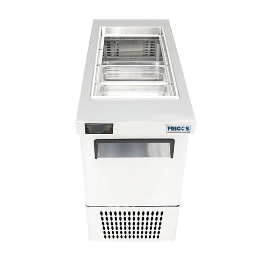 Frigos 17" Slim Sandwich Prep Table - FGA-SPT-8P-17-NC