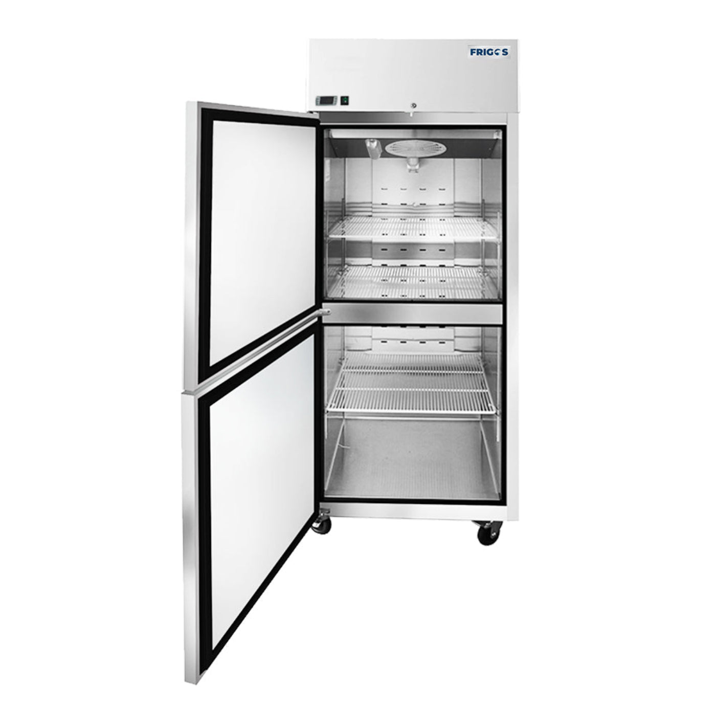 Frigos 28.75'' Top Mounted (2) Half Door Reach-In Freezer 21.4 Cu Ft. Left Hinged - FGA-TMF-2HD-29-L