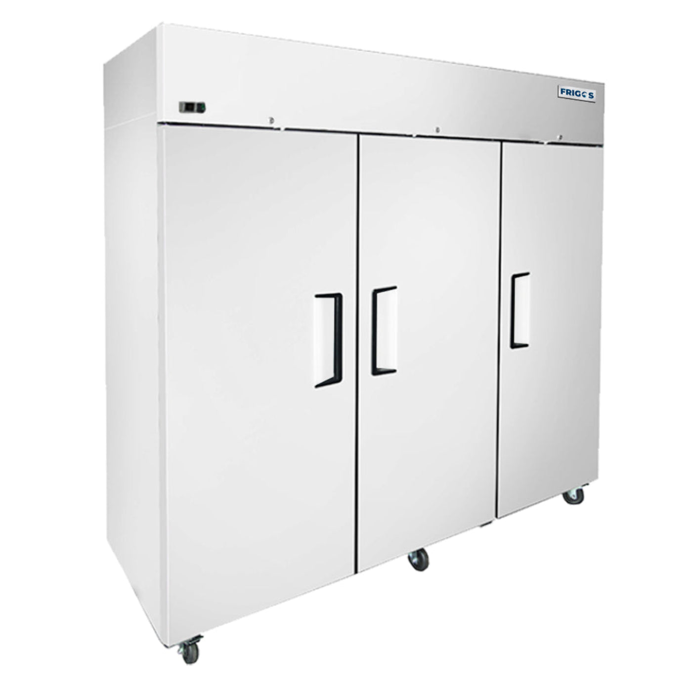 Frigos 77.80'' Top Mounted (3) Solid Door Reach-In Freezer 64.9 Cu. Ft. - FGA-TMF-3D-78